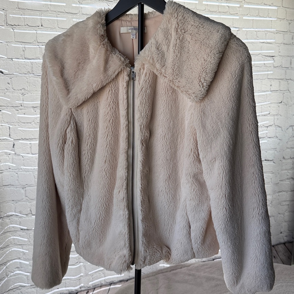 Lavender Brown Cream Teddy Jacket